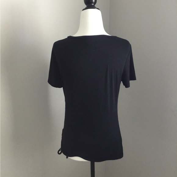 Halogen Shirred T-shirt, Size S - Picture 3 of 6